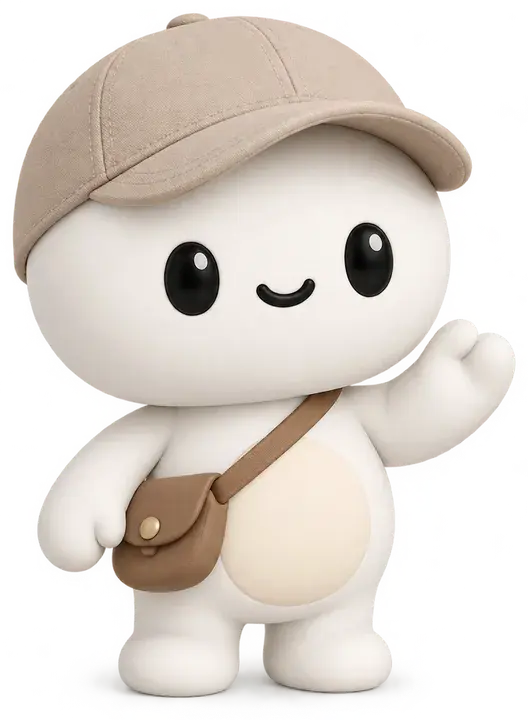 Bleo con il cappellino beige